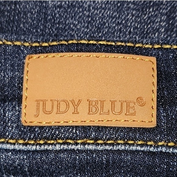Judy Blue Dark Wash Blue Denim Stretch Comfort Skinny Fit Jeans Size 15/32 - Picture 6 of 12